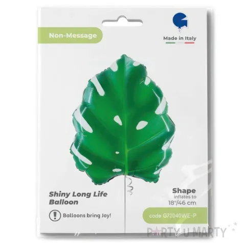 balon foliowy lisc monstery zielony grabo 18 shp