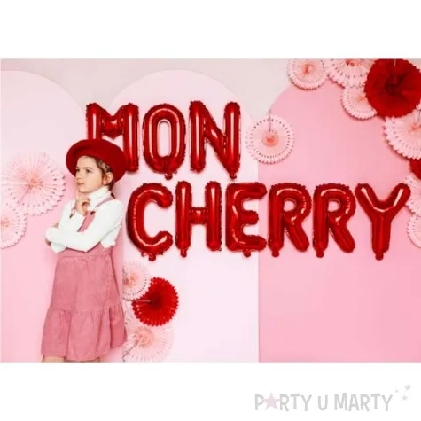 balon foliowy litera a czerwony partydeco 14 ltr