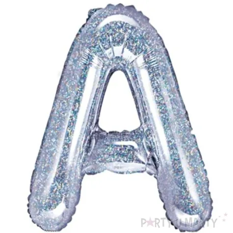 balon foliowy litera a srebrny partydeco 14 ltr