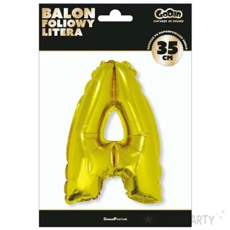 balon foliowy litera a zloty godan 14 ltr
