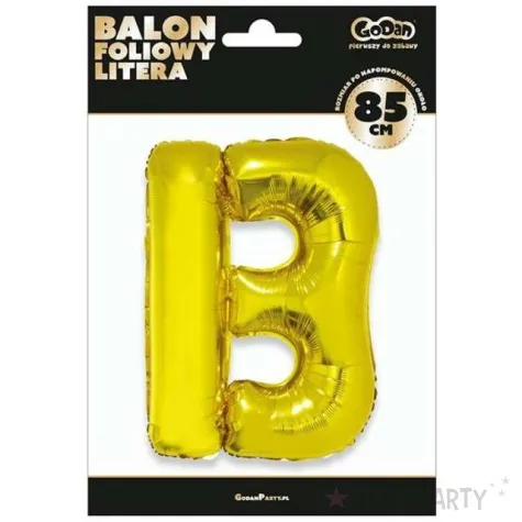 balon foliowy litera b zloty godan 32 ltr