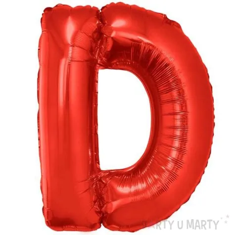 balon foliowy litera d czerwony funny fashion 40 ltr