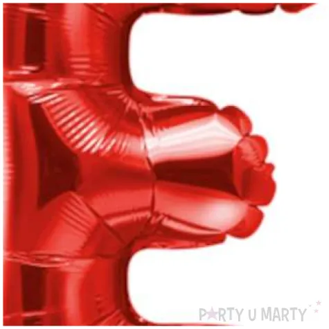 balon foliowy litera e czerwony partydeco 14 ltr