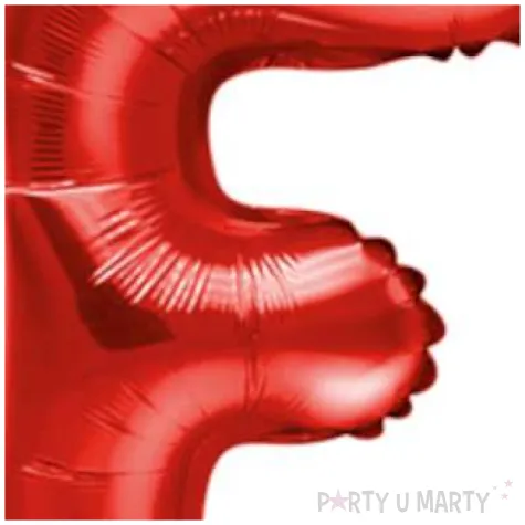 balon foliowy litera f czerwony partydeco 14 ltr
