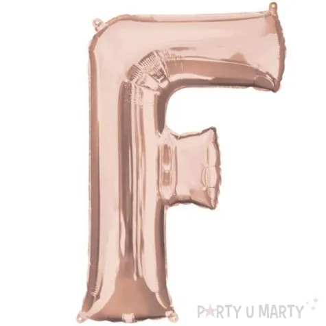 balon foliowy litera f szampanski amscan 32 ltr