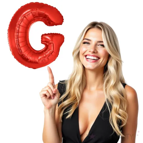 balon foliowy litera g czerwony funny fashion 40 ltr