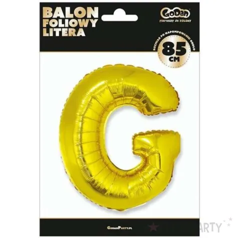 balon foliowy litera g zloty godan 32 ltr