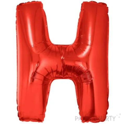 balon foliowy litera h czerwony funny fashion 40 ltr