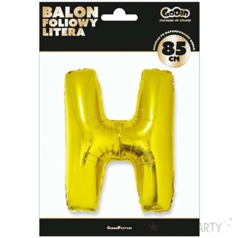balon foliowy litera h zloty godan 32 ltr