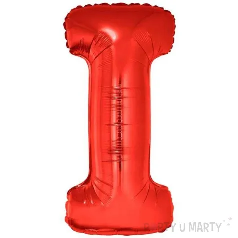 balon foliowy litera i czerwony funny fashion 40 ltr