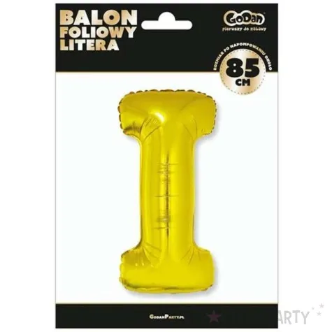 balon foliowy litera i zloty godan 32 ltr