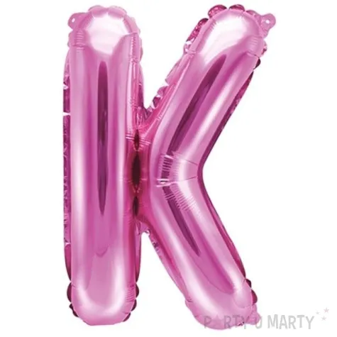 balon foliowy litera k rozowy partydeco 14 ltr