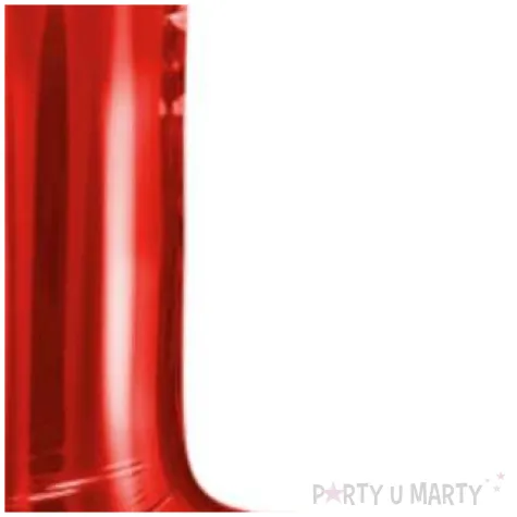 balon foliowy litera l czerwony partydeco 14 ltr