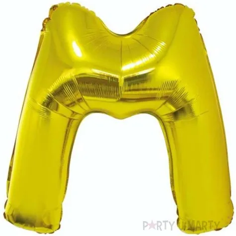balon foliowy litera m zloty godan 32 ltr