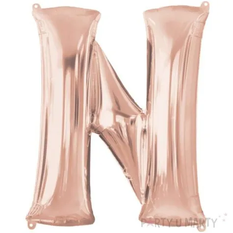 balon foliowy litera n 32 amscan szampanski