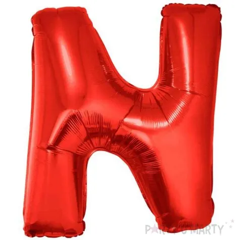 balon foliowy litera n czerwony funny fashion 40 ltr