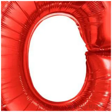 balon foliowy litera o czerwony funny fashion 40 ltr