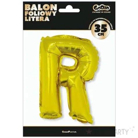 balon foliowy litera r 14 godan zloty