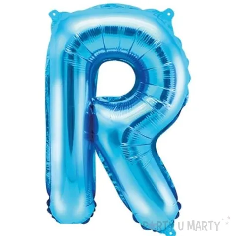 balon foliowy litera r 14 partydeco niebieski