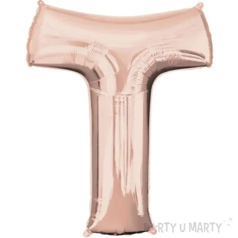 balon foliowy litera t 32 amscan szampanski