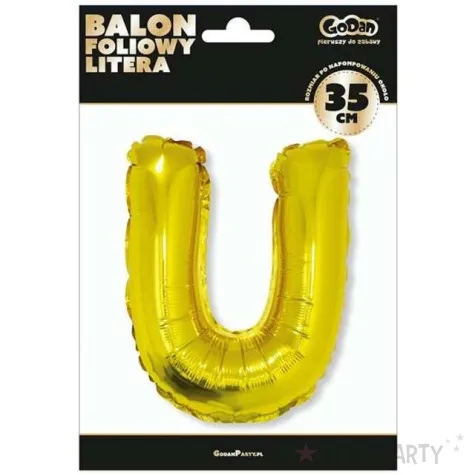 balon foliowy litera u 14 godan zloty