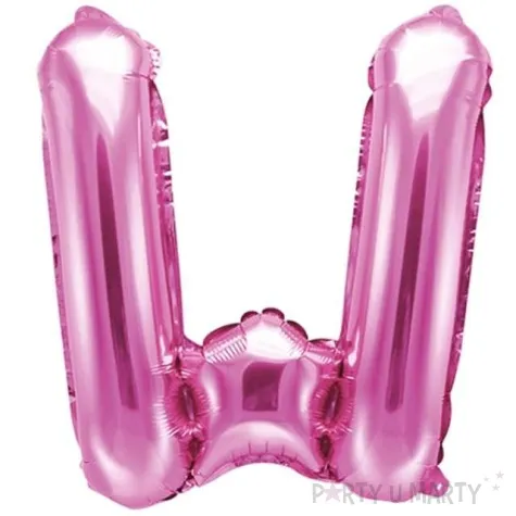 balon foliowy litera w 14 partydeco rozowy ciemny