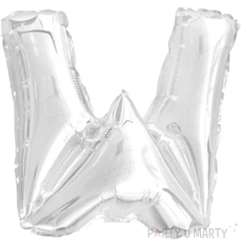 balon foliowy litera w 16 oem srebrny