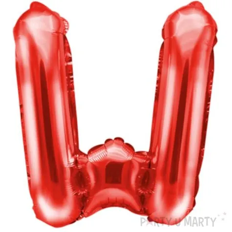 balon foliowy litera w czerwony partydeco 14 ltr