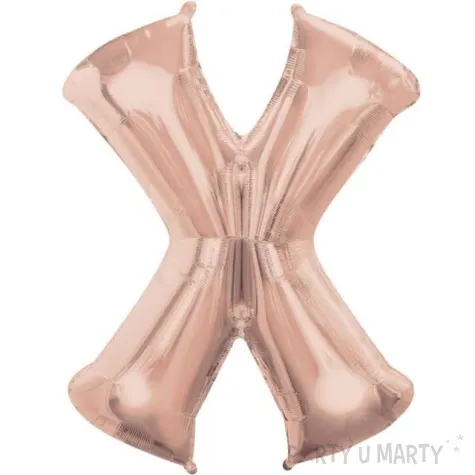 balon foliowy litera x 32 amscan szampanski