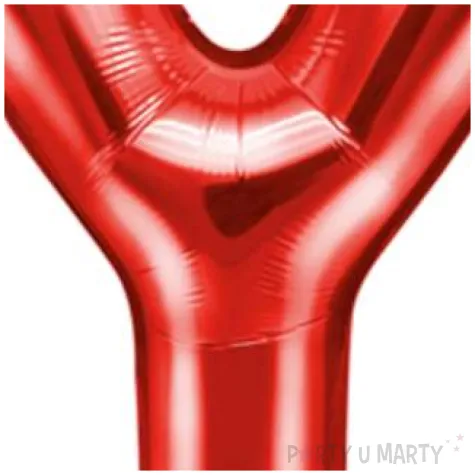balon foliowy litera y czerwony partydeco 14 ltr