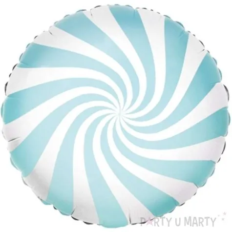 balon foliowy lizak blekitny partydeco 18 rnd