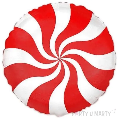 balon foliowy lizak czerwony flexmetal 18 rnd