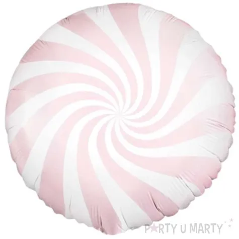 balon foliowy lizak rozowy jasny partydeco 18 rnd