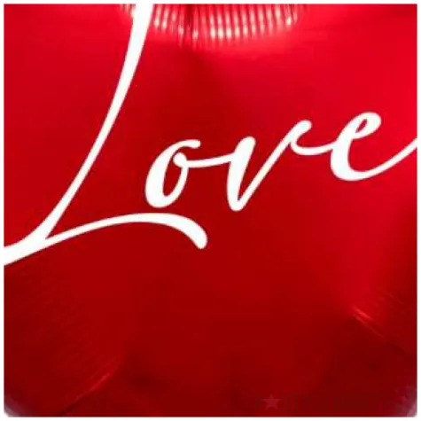 balon foliowy love czerwony 18 hrt