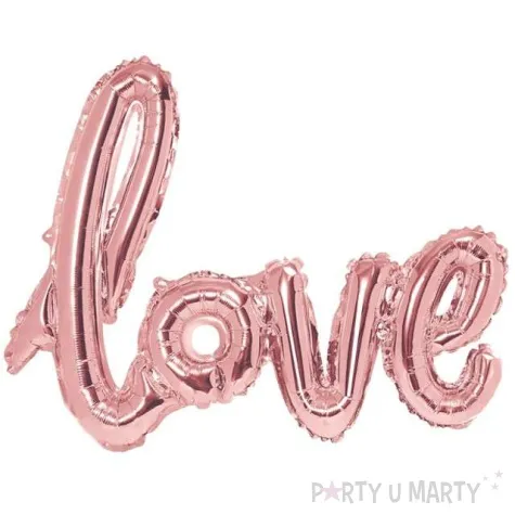 balon foliowy love rozowe zloto partydeco 28 shp