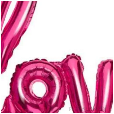 balon foliowy love rozowy jix 22 shp