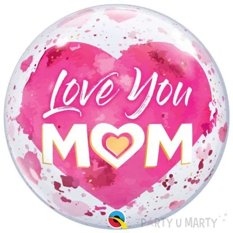 balon foliowy love you mom dzien matki qualatex bubble 22 orb