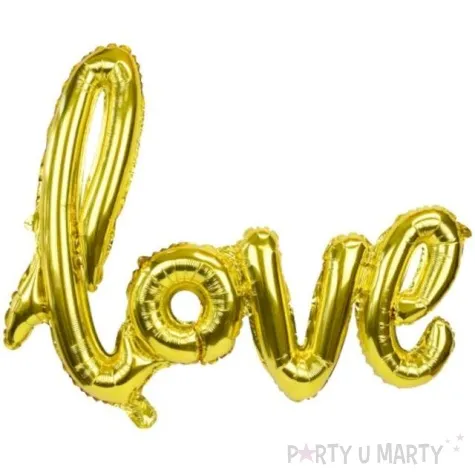 balon foliowy love zloty jix 27 shp