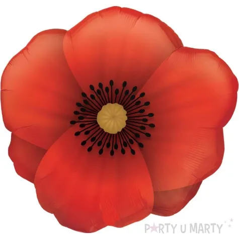 balon foliowy mak czerwony qualatex 31 shp