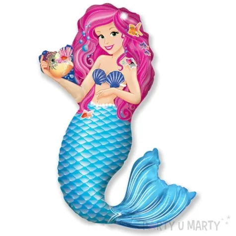 balon foliowy mala syrenka z muszla flexmetal 24 shp