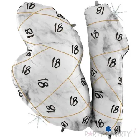 balon foliowy marmur 18 czarny grabo 38 shp