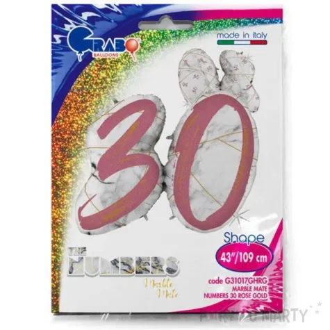 balon foliowy marmur 30 rozowe zloto grabo 43 shp