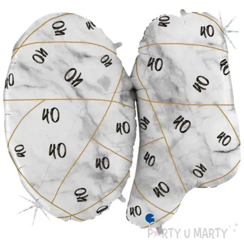 balon foliowy marmur 40 czarny grabo 40 shp
