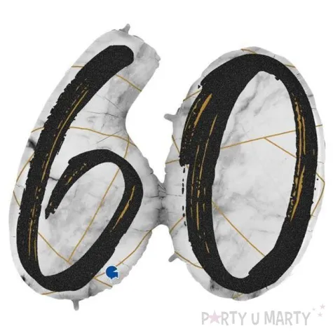 balon foliowy marmur 60 czarny grabo 43 shp