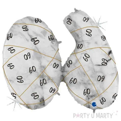 balon foliowy marmur 60 czarny grabo 43 shp