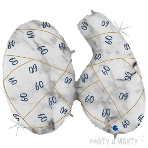 balon foliowy marmur 60 granatowy grabo 43 shp