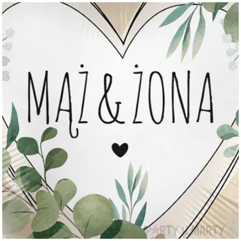 balon foliowy maz i zona eukaliptus premioloon 17 hrt