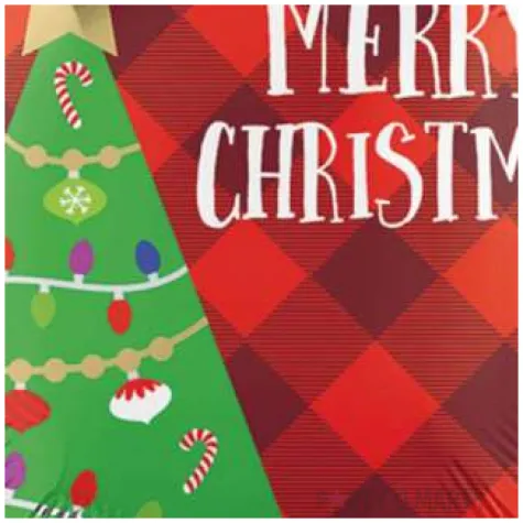 balon foliowy merry christmas flanelowa krata amscan 18 rnd