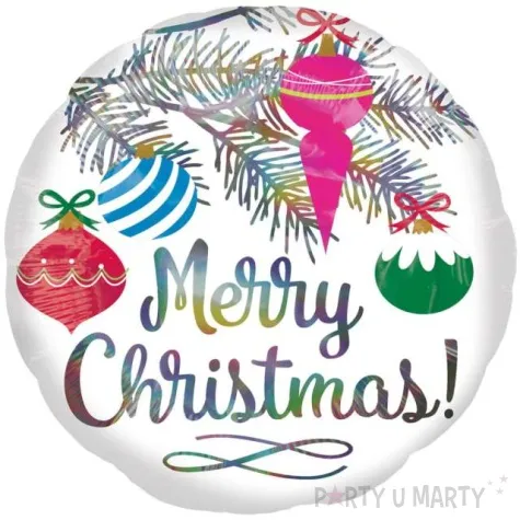 balon foliowy merry christmas ozdoby choinkowe amscan 17 rnd