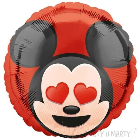 balon foliowy mickey mouse z serduszkami amscan 18 rnd